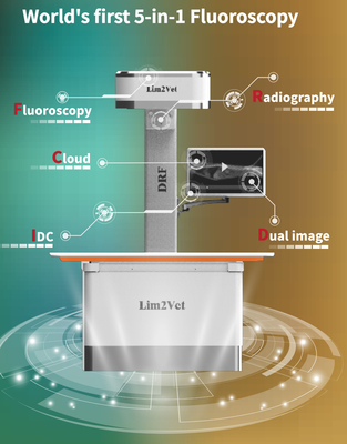 32KW Veteriner Tıbbi Ekipman Gerçek Zamanlı Fluoroskopi Makinesi DR