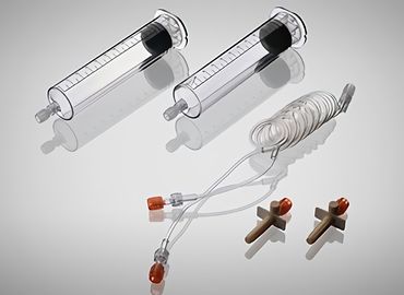 Good price C01-006-10 Double Cylinder 100ml Pressure Injector Syringe çevrimiçi